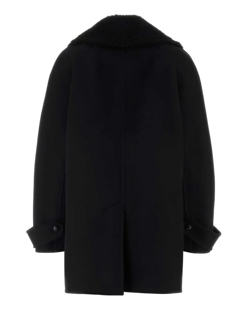 Ermanno Scervino D476d702shnkw 95708 Black Exterior: Virgin Wool Cappotti Coat Black