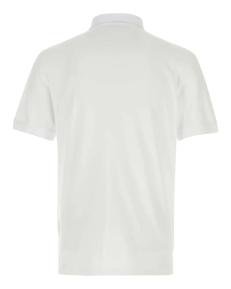 Stone Island Men's White Stretch Piquet Polo Shirt T-shirts And Polos White