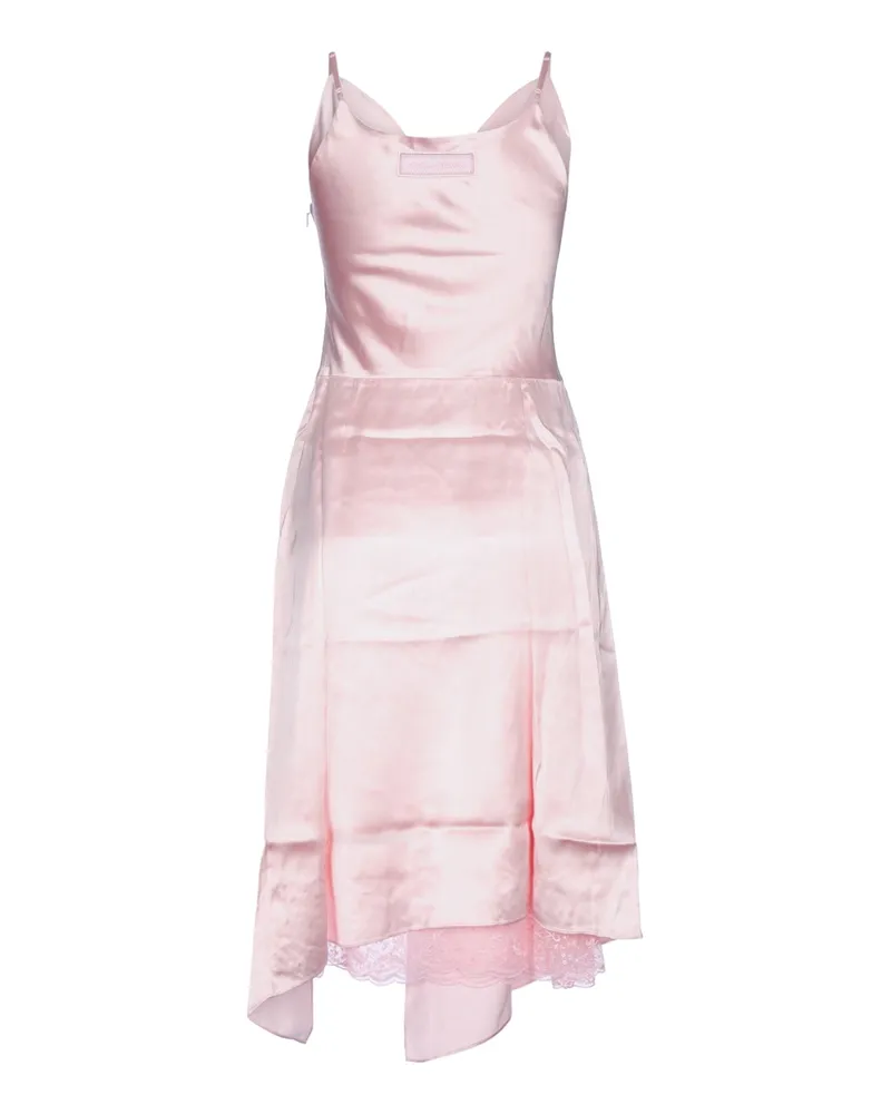 Acne Studios Draped Viscose Dress — Pink Pink