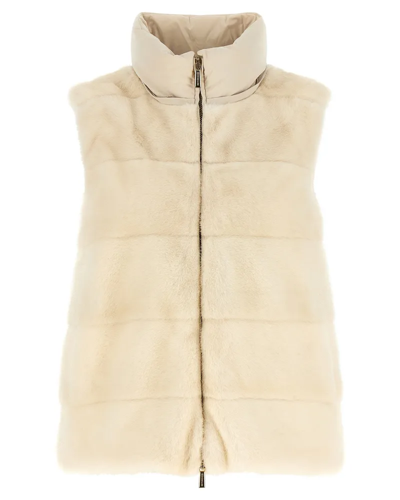 MOORER Morzine Down Jacket — Cream Cream