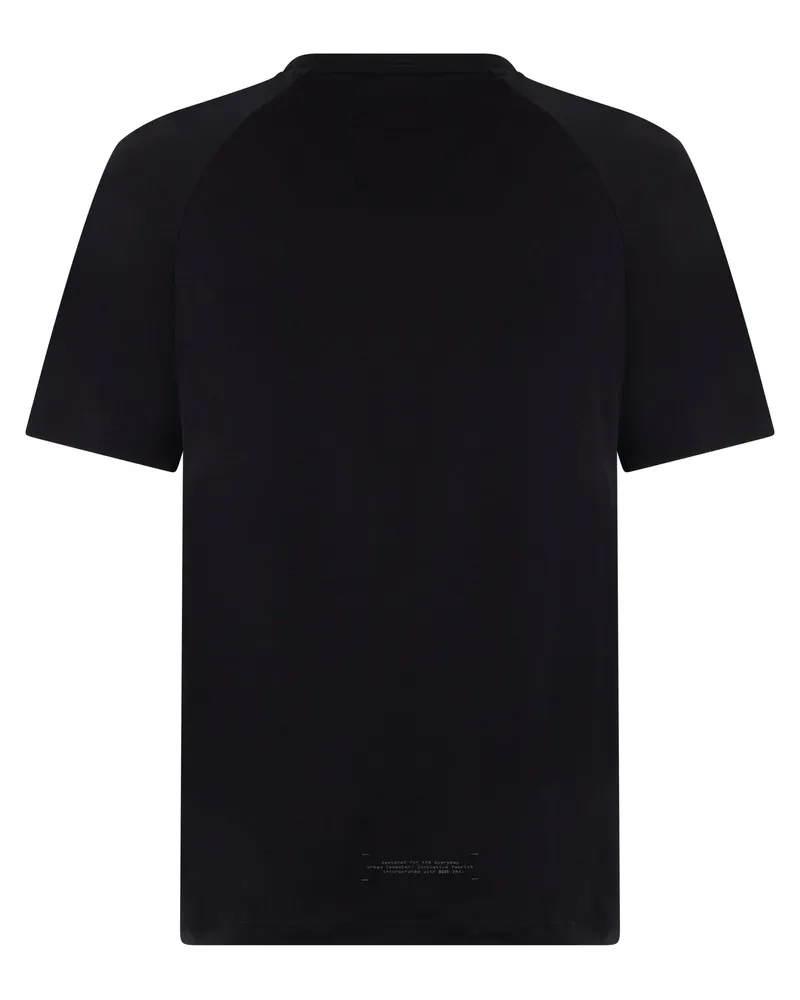 HUGO BOSS Men's Short-Sleeve T-Shirt Green Cotton T-Shirts And Polos Black