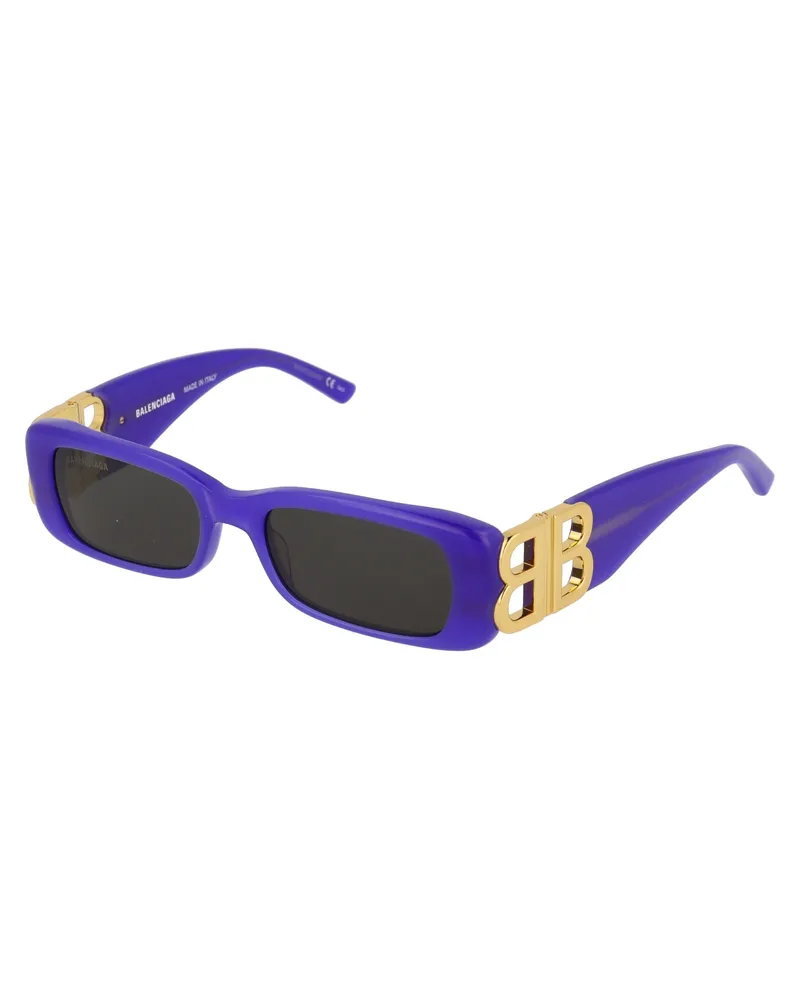 Balenciaga Women's Sunglasses Bb0096s Violet-Gold-Grey Acetate Violet/gold/grey Purple