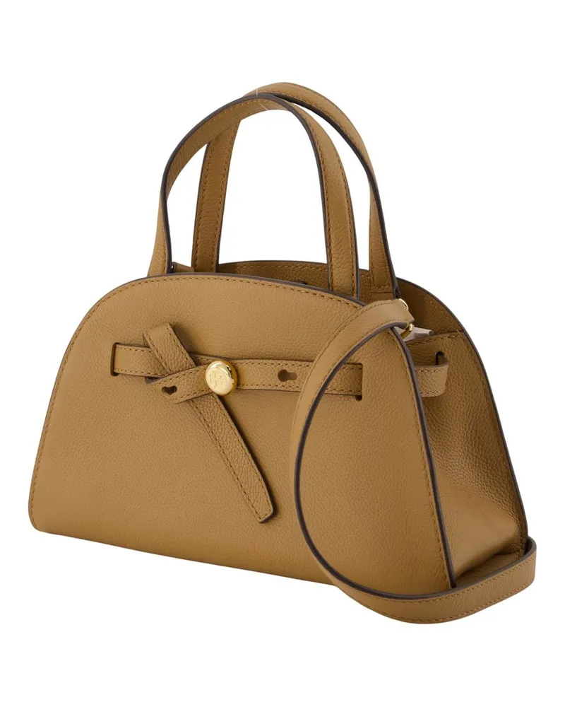 Tory Burch Women's Romy Small Bauletto Purse -  Leather Beige Calfskin Bags Handbags-Purses Beige