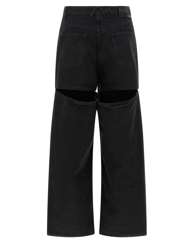 ATTICO Women's Black Cotton Jeans Denim Clothing Black