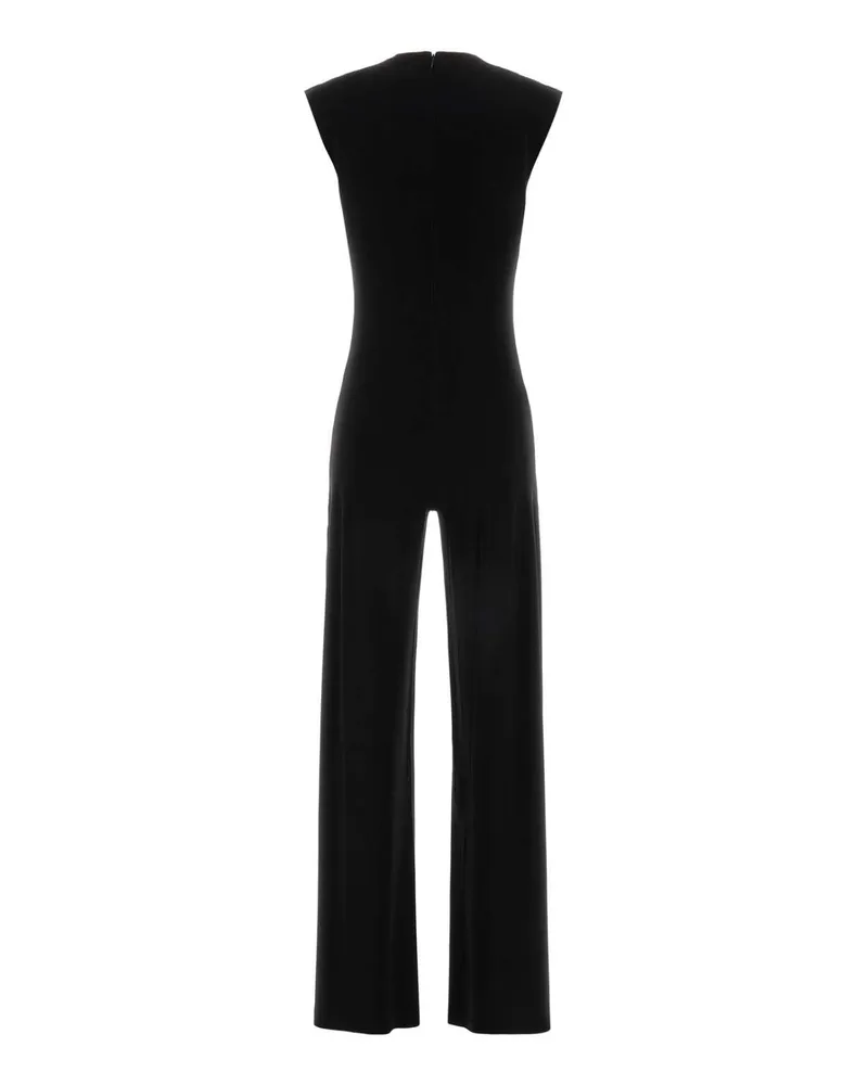 Norma Kamali Women's Black Jersey Jumpsuit Exterior: Polyester Elastane Tute Black