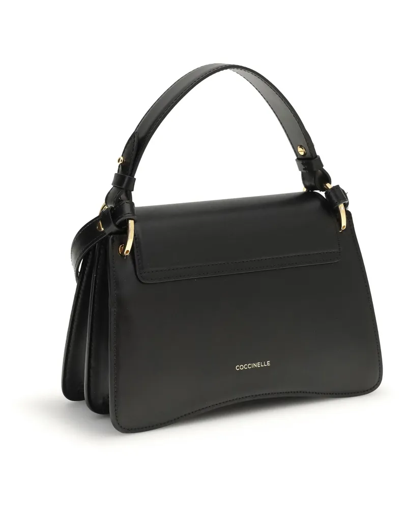 Coccinelle Women's Shoulder Bag C-Me Black Calf Leather Black