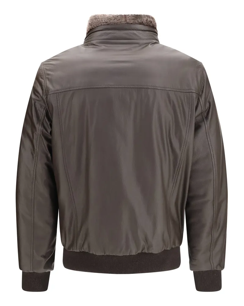 MOORER Men's Cleros P1 Shearling Down Jacket Moro Coat Moro