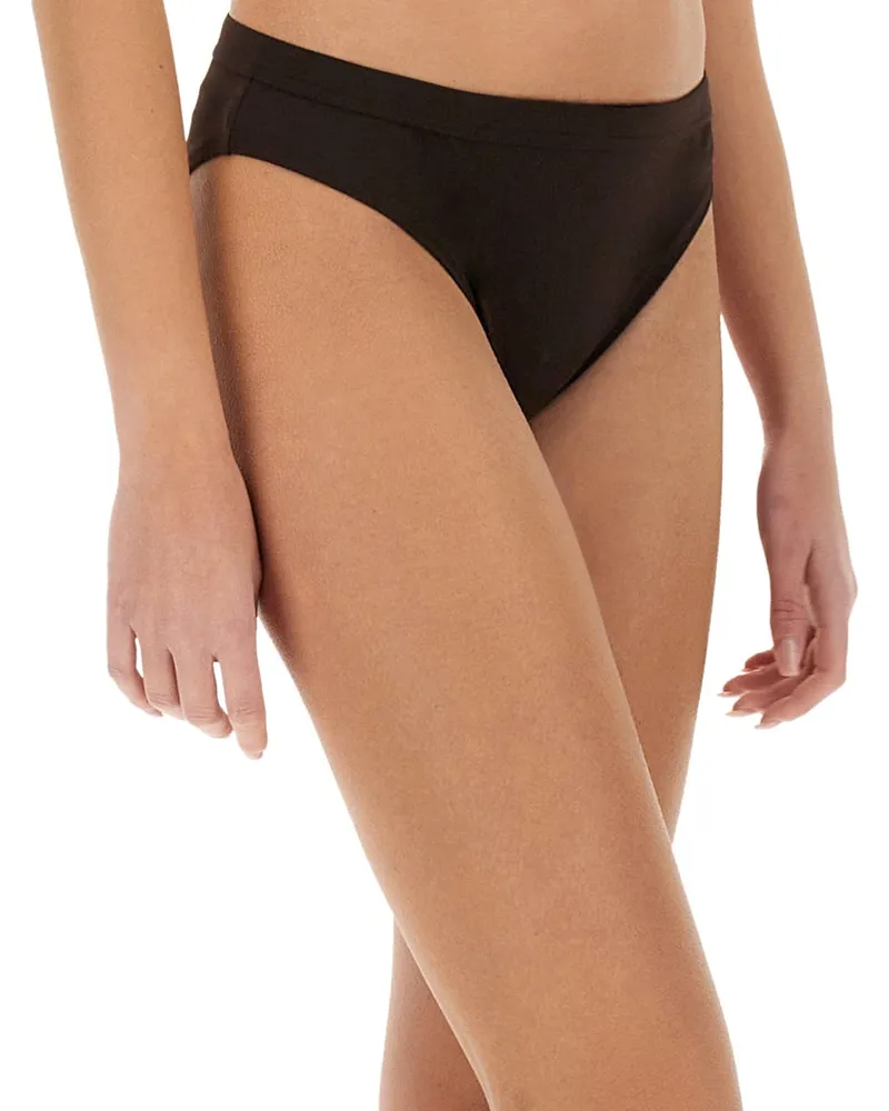 Jil Sander Polyamide-Elastane Swim Briefs — Brown Brown