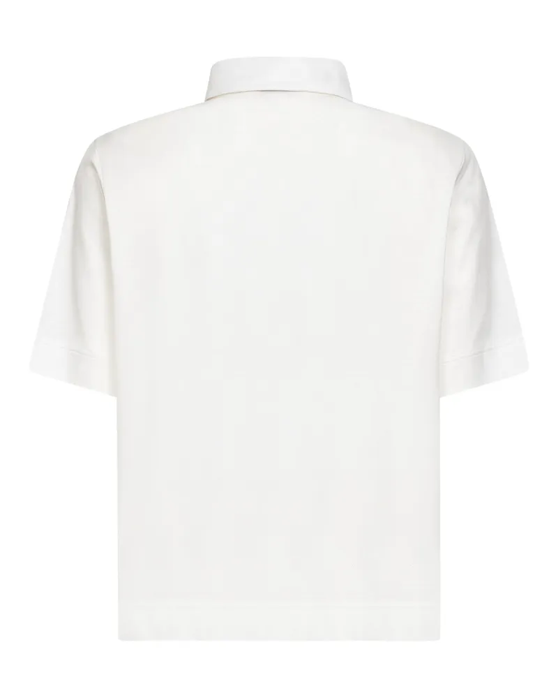 Blanca Women's Polo Shirt White Cotton Tops White