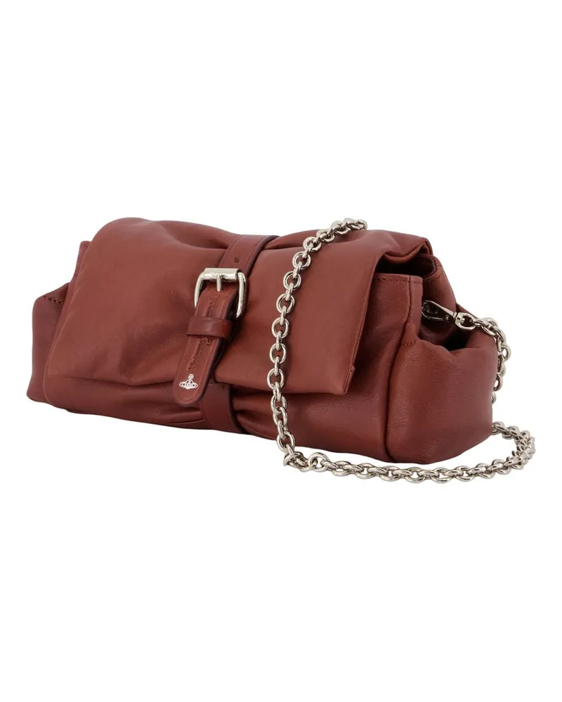 Vivienne Westwood Women's Hazel Treasure Clutch Burgundy Calfskin Burgundy