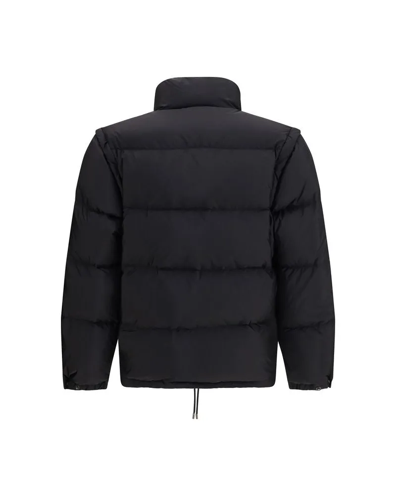 Prada Men's Black Goose Down Full-Length Jacket Clothing Black