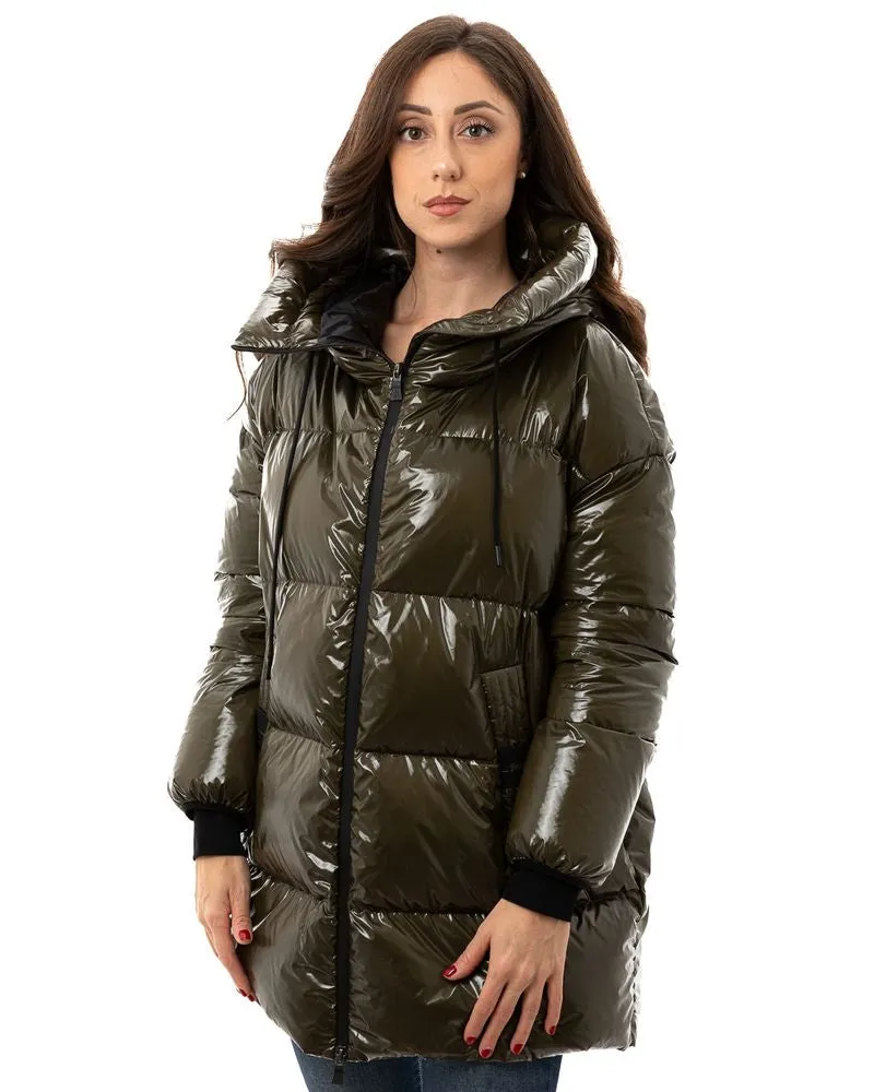 Herno Women's Green Polyamide Parka Clothing Green