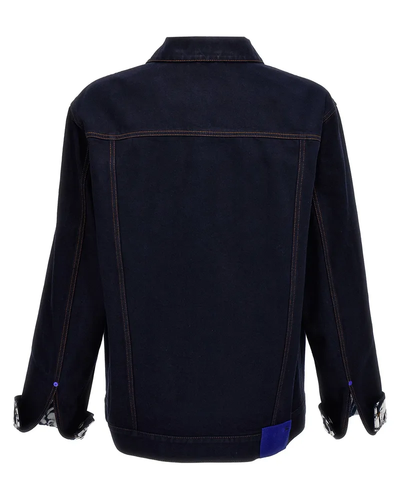 Burberry Japanese Cotton Denim Jacket — Navy Navy