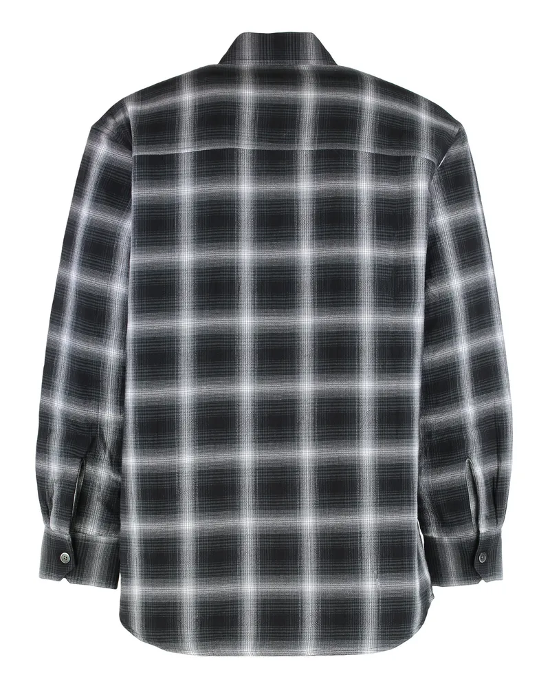 Our Legacy Men's Check Cotton Shirt Black Black