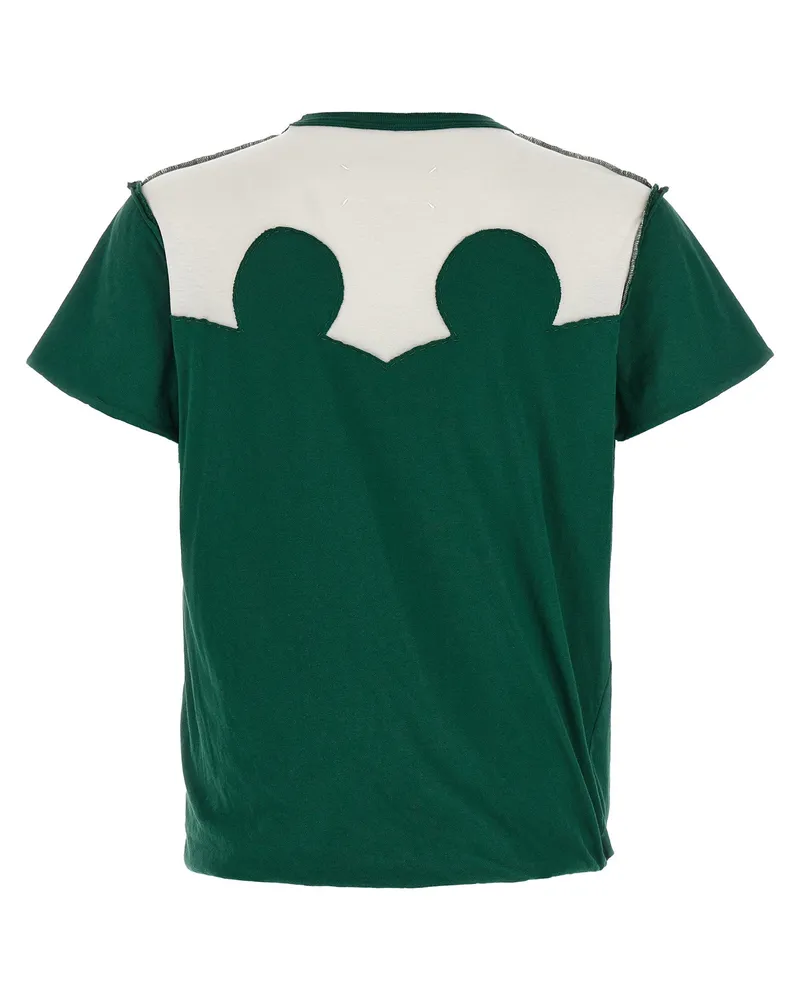 Maison Margiela Western Patchwork Cotton T-shirt — Green Green