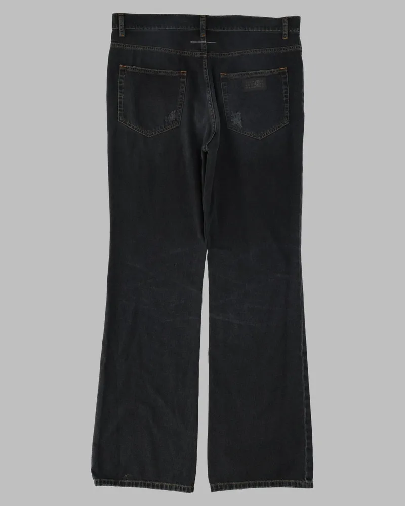 Maison Margiela Five-Pocket Cotton Denim Jeans — Black Black