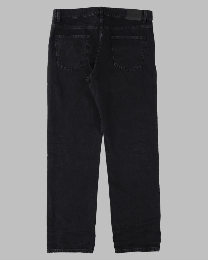 Saint Laurent Pure Cotton Denim Jeans — Black Black