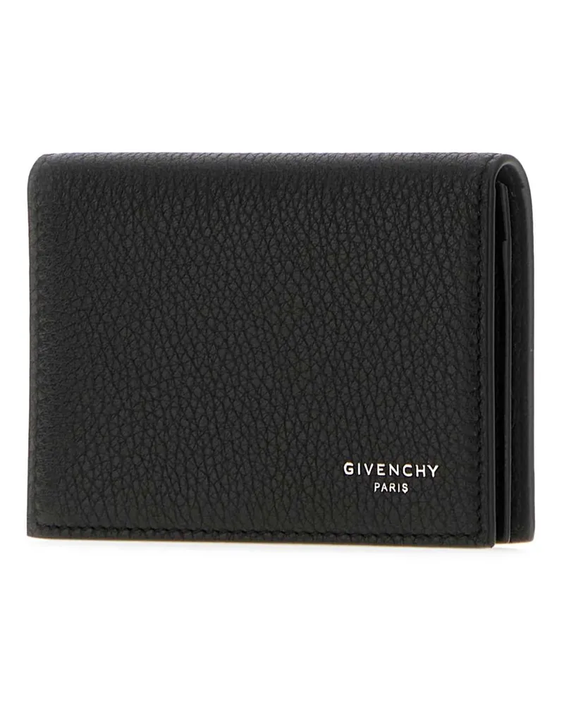 Givenchy Men's Black Leather Card Holder Exterior: Calf Portafogli Wallet Black