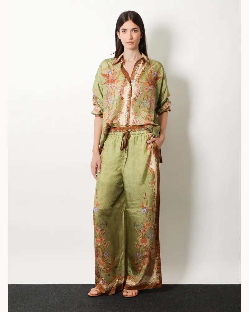 Zimmermann Women's Trousers Indra Silk Green Green