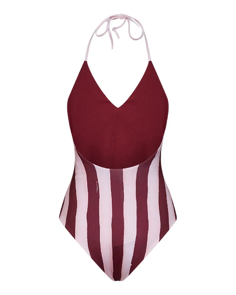 Fendi Women's One-Piece Swimsuit Pequin Reversible Multicolour Polyester Swimwear Sea Clothing Pink