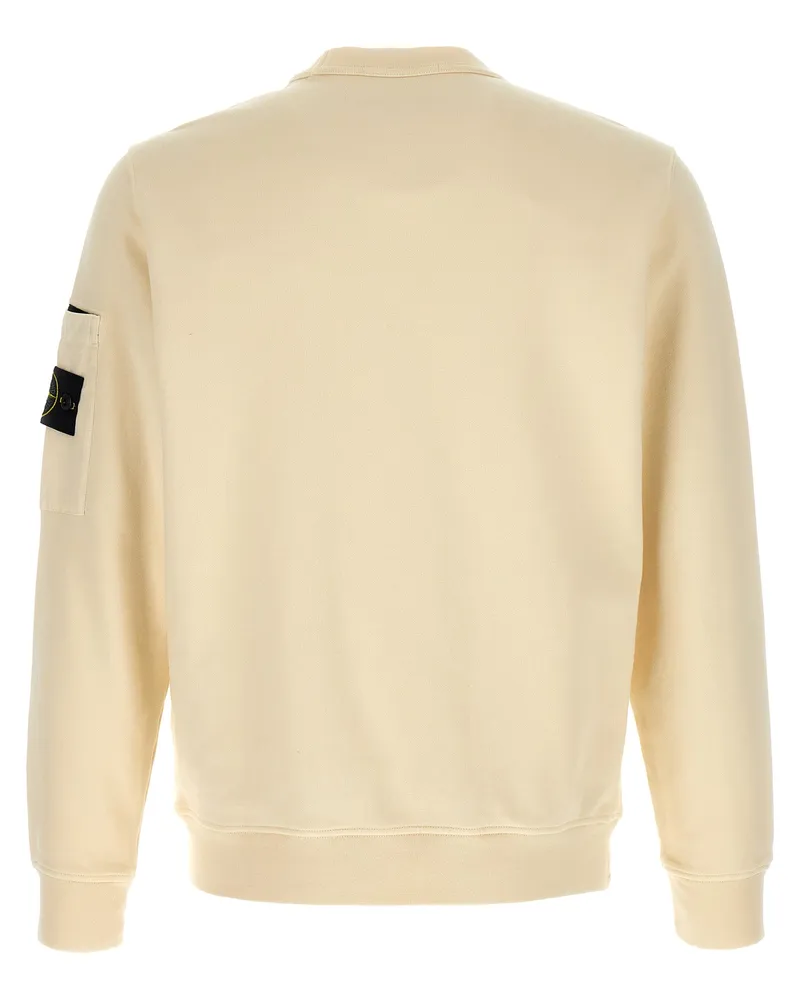 Stone Island Men's Beige Cotton Sweatshirt Clothing Beige