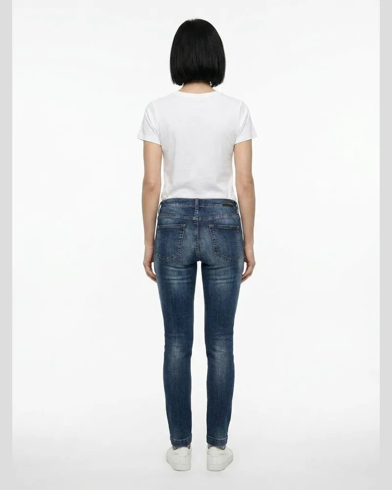 Dolce & Gabbana Women's Blue Cotton Skinny Jeans Clothing Blue