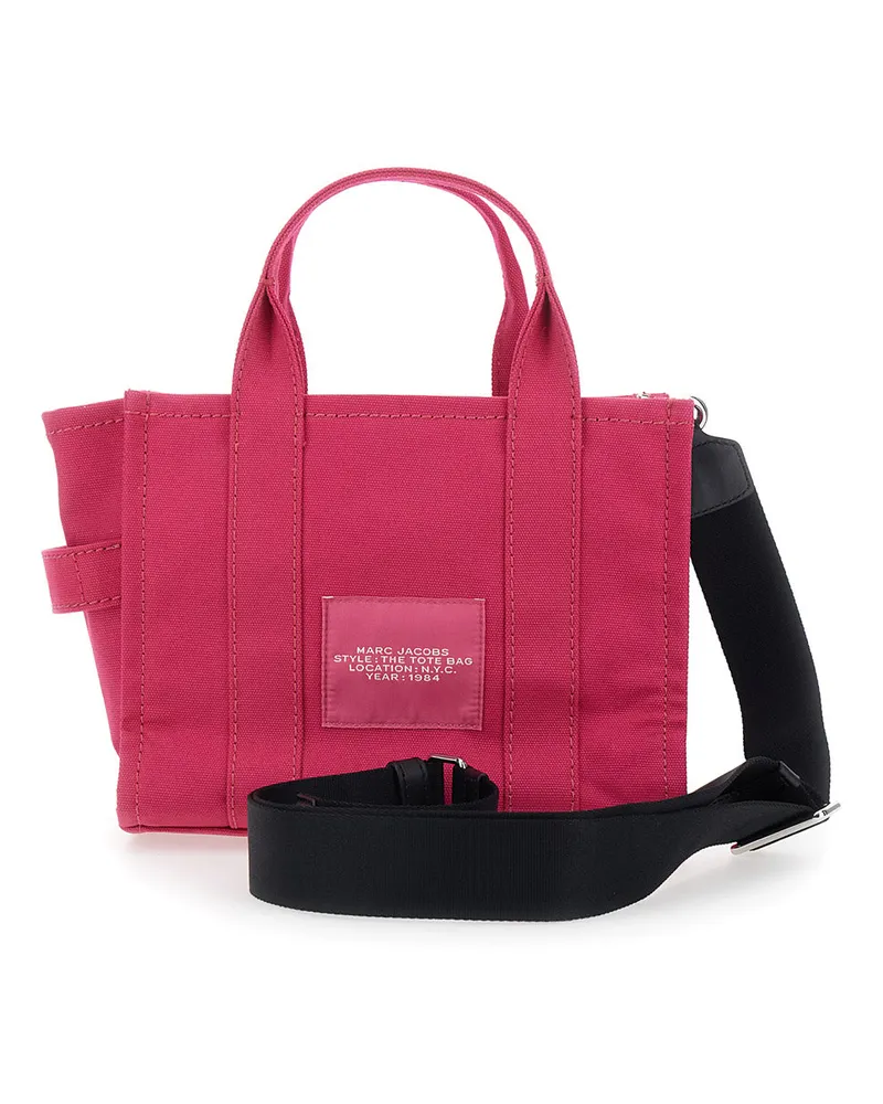 Marc Jacobs Women's Handbag The Small Tote Pink Cotton Handbags Hand Bags Pink