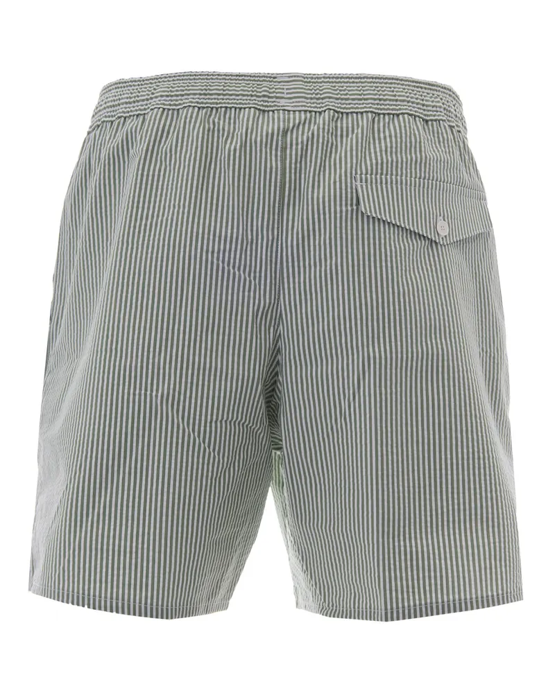 Lacoste Men's Swim Shorts White-Green Cotton White/green White