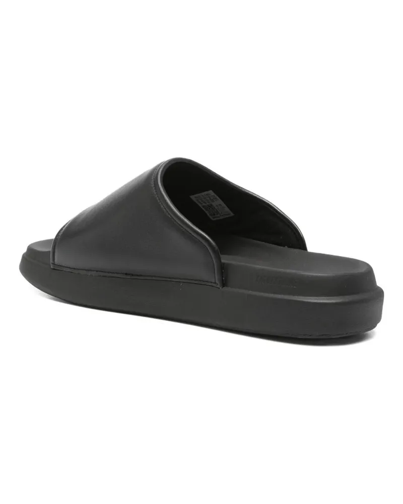 Y-3 Logo Slides — Black Black