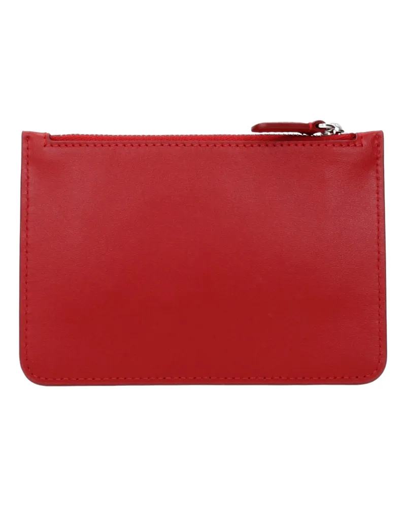 Courrèges Leather Coin Purse — Red Red