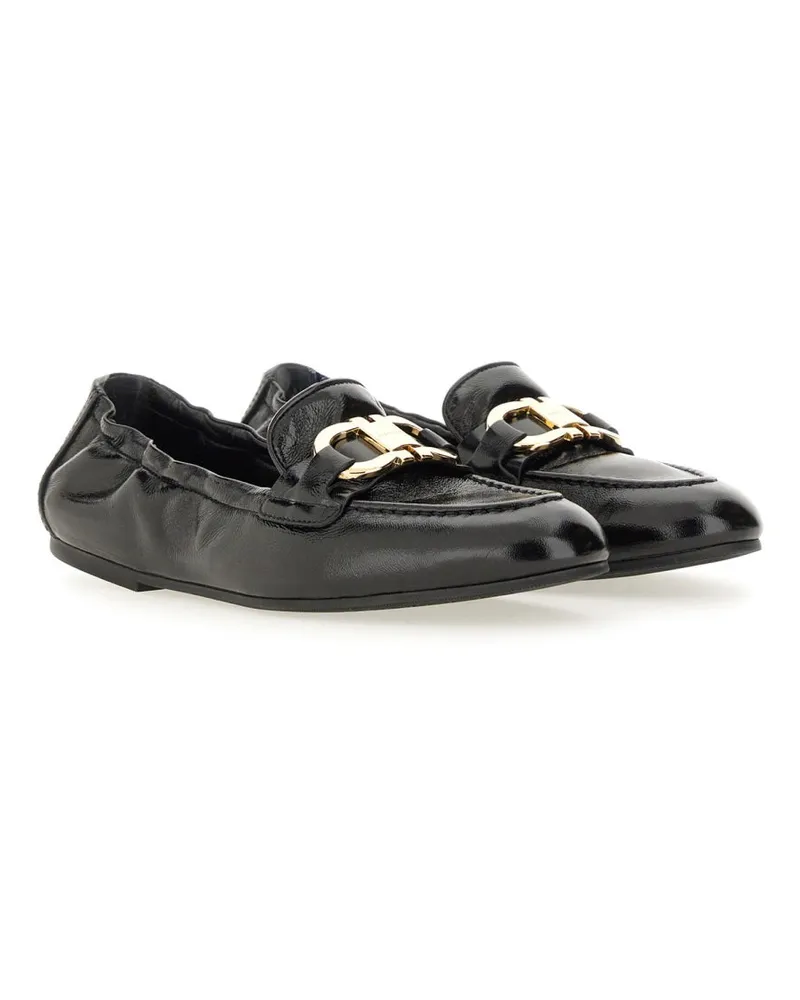 Ferragamo Lamb Leather Loafer — Black Black