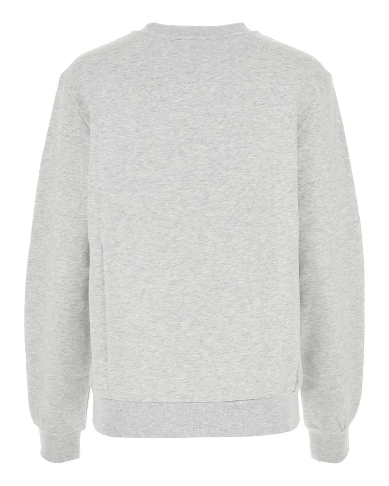 A.P.C. Women Melange Light Grey Stretch Cotton Sweatshirt Grischinenoir Coton Biologique Felpe Gray