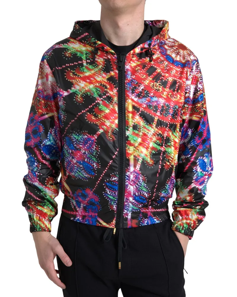 Dolce & Gabbana Men Multicolor Hooded Sweatshirt Sweater Clothing Multicolor