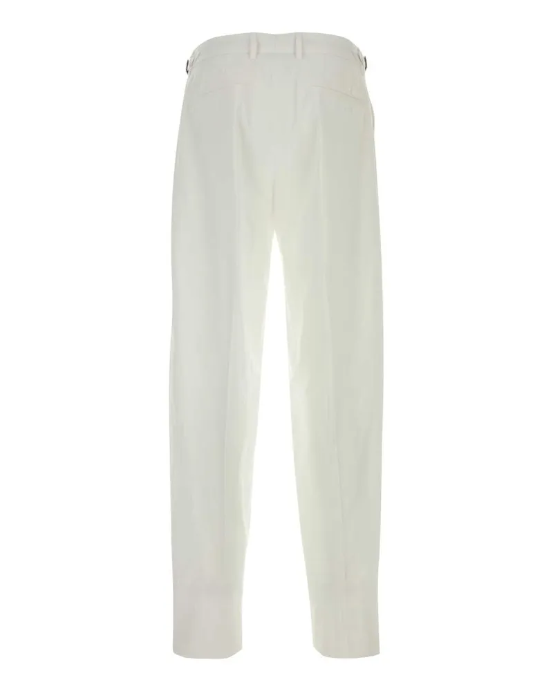 Dolce & Gabbana Men's White Cotton Pant Biancoottico Exterior: Pantaloni White