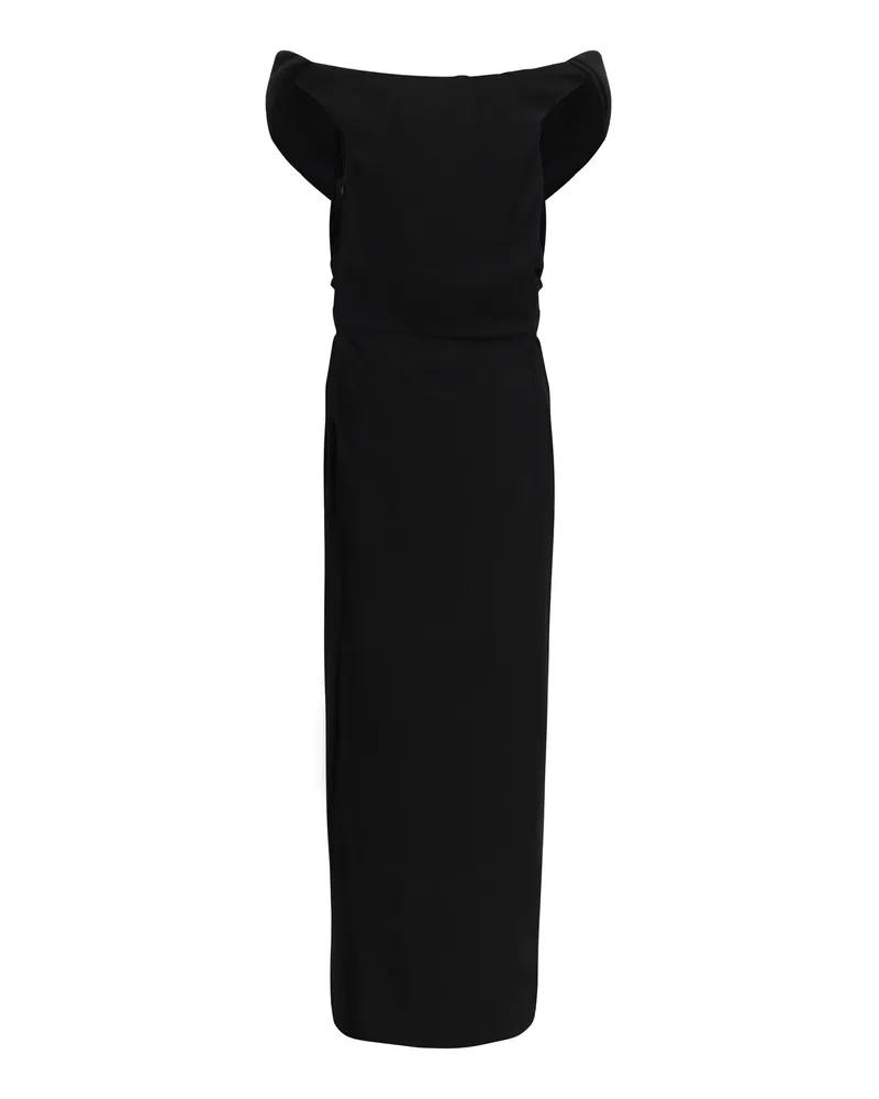Vivienne Westwood Women's Ginnie Amber Draped Long Dress Black Viscose Black