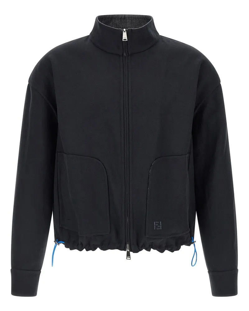 Fendi Reversible Wool Blouson — Gray Gray