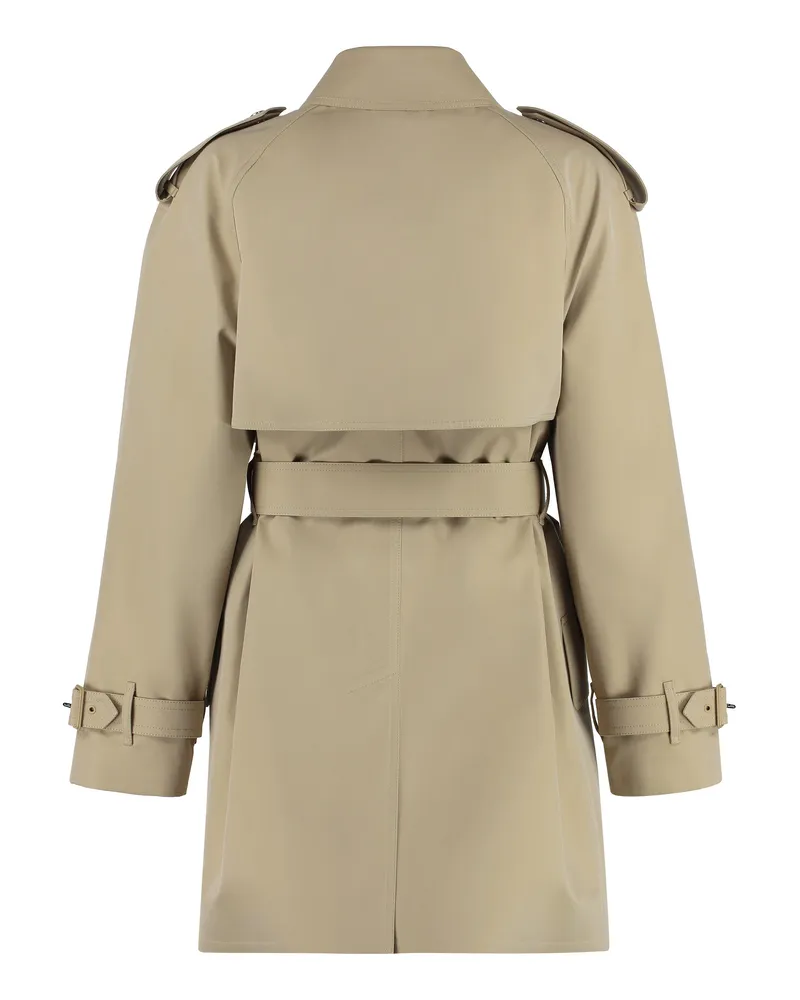 Burberry Women's Trench Coat Beige Polyester & Raincoats Beige