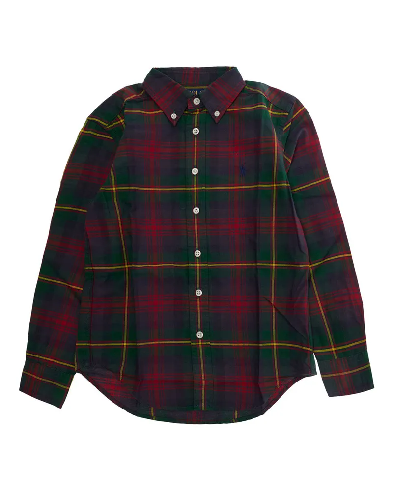 Ralph Lauren Plaid Cotton Woven-Sport Shirt — Multicolor Multicolor