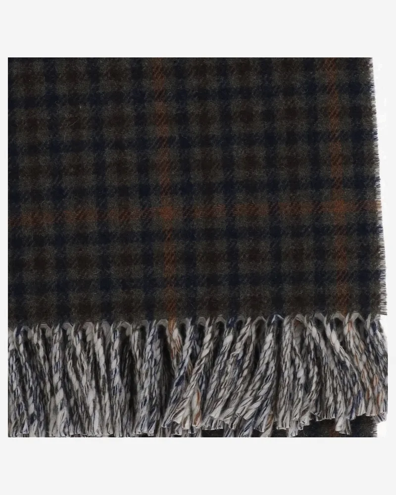 AUTRY Men's Wool Blanket Scarf Scarfs Brown