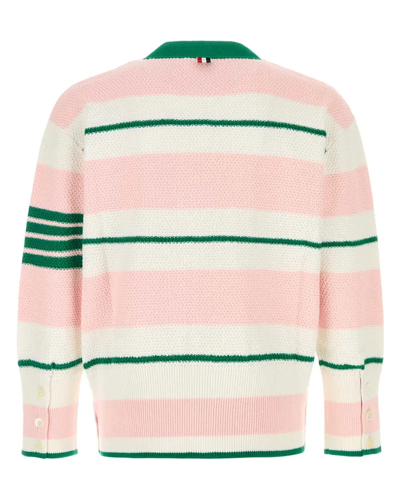 Thom Browne Mkc641ay3016 642 Lightpink Cotton Maglie Sweater Pink