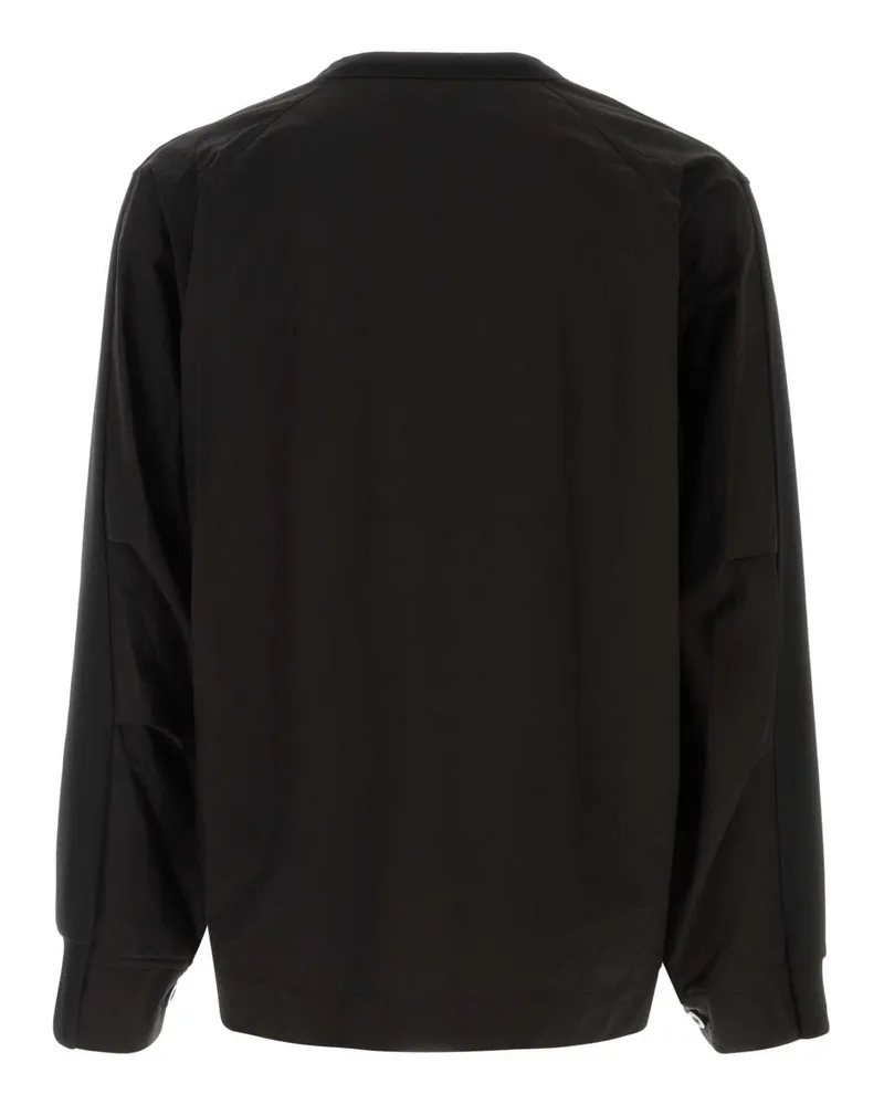 Sacai Jersey and Poplin Oversize T-Shirt — Black Black