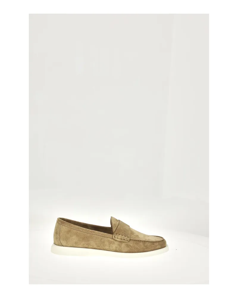 Dior Men's Loafers Granville Suede Beige 