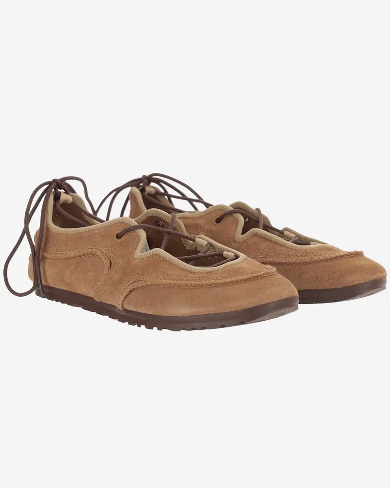 UGG Women's Ballerina Sneakers Quill Brown Suede Light Brown
