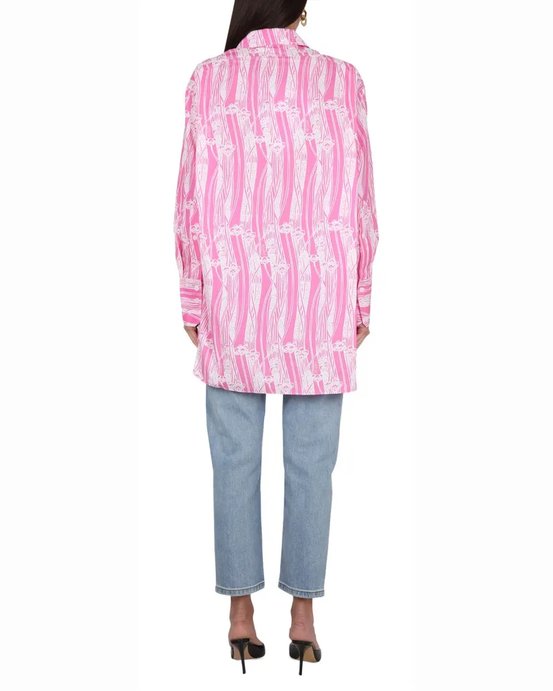 Patou Cotton Shirt Dress — Pink Pink