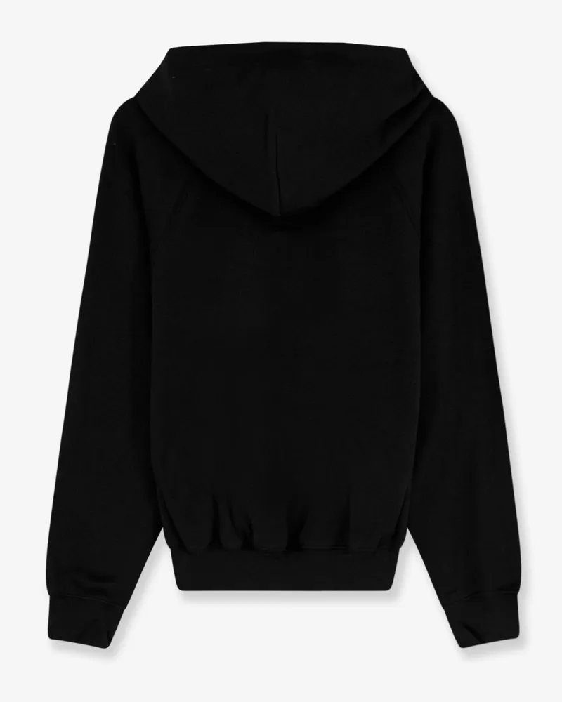 Ralph Lauren Women's Hooded Sweatshirt Black Cotton-Blend Sweatshirts Sweater Black