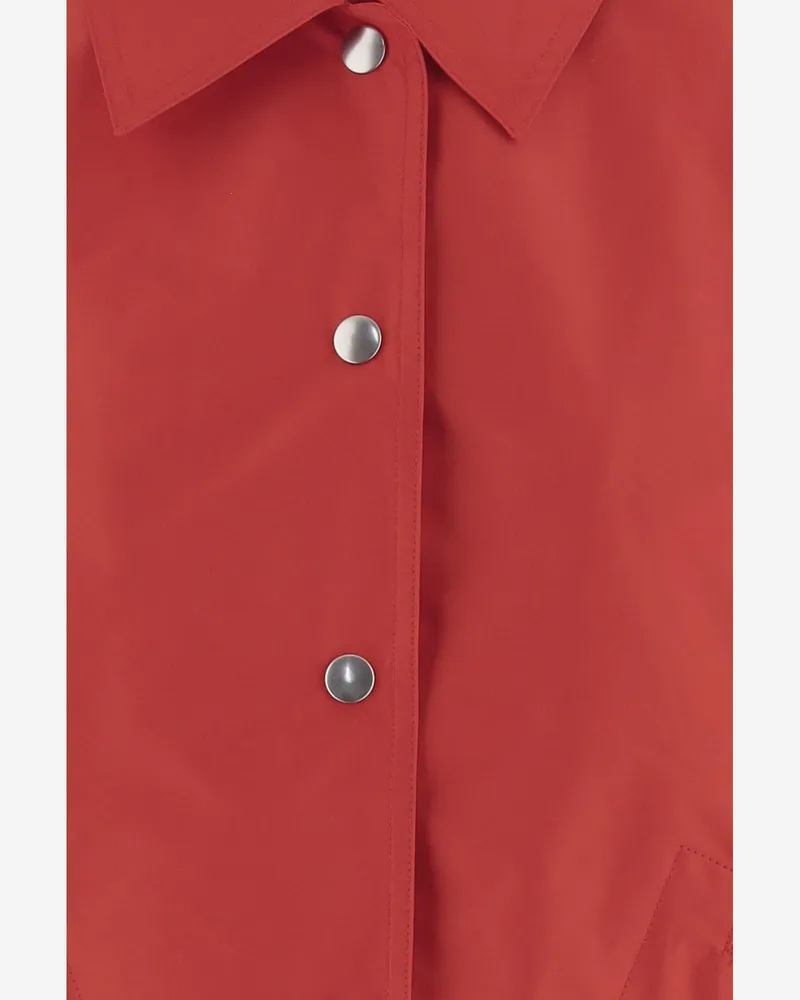 Jil Sander Women's Jacket Lightweight Nylon Orange Red
