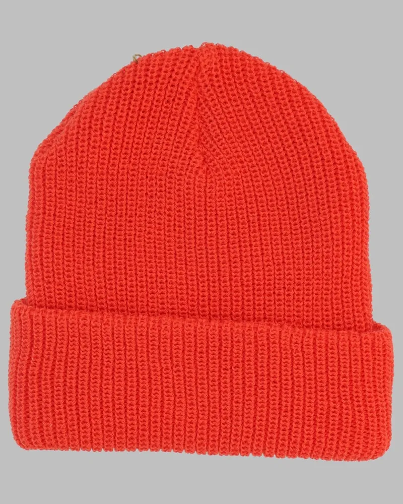 Patagonia 60571K_PLSI Logo-Patch Recycled Polyester Beanie — Red Red