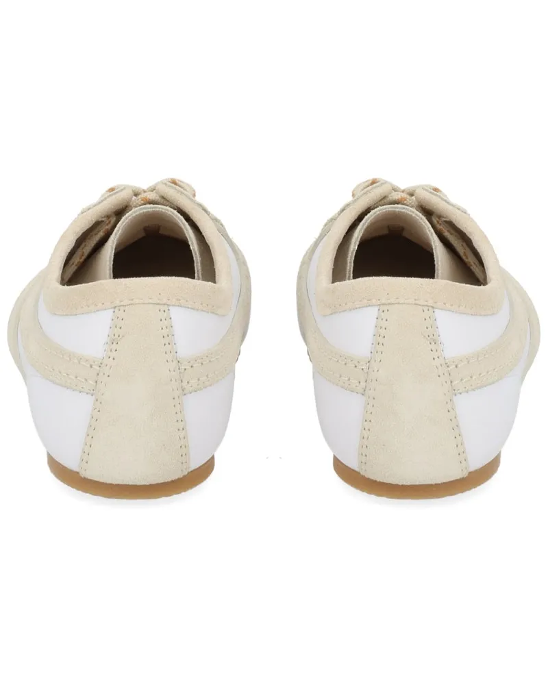 Dries van Noten Suede & Leather Sneakers — White White