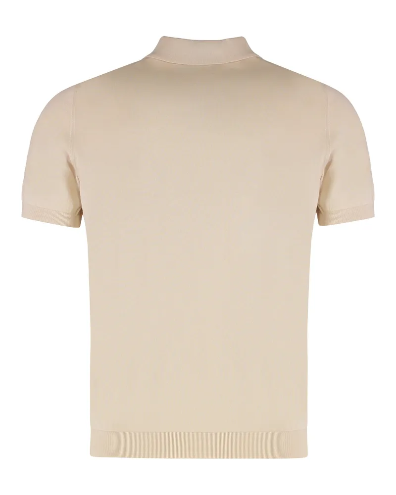 Drumohr  Men's Cotton-Knit Polo Shirt White T-shirts And Polos White