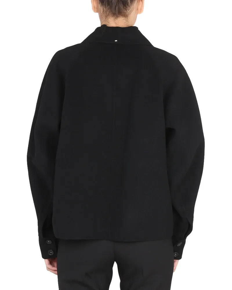 Max Mara Virgin Wool Coat — Black Black
